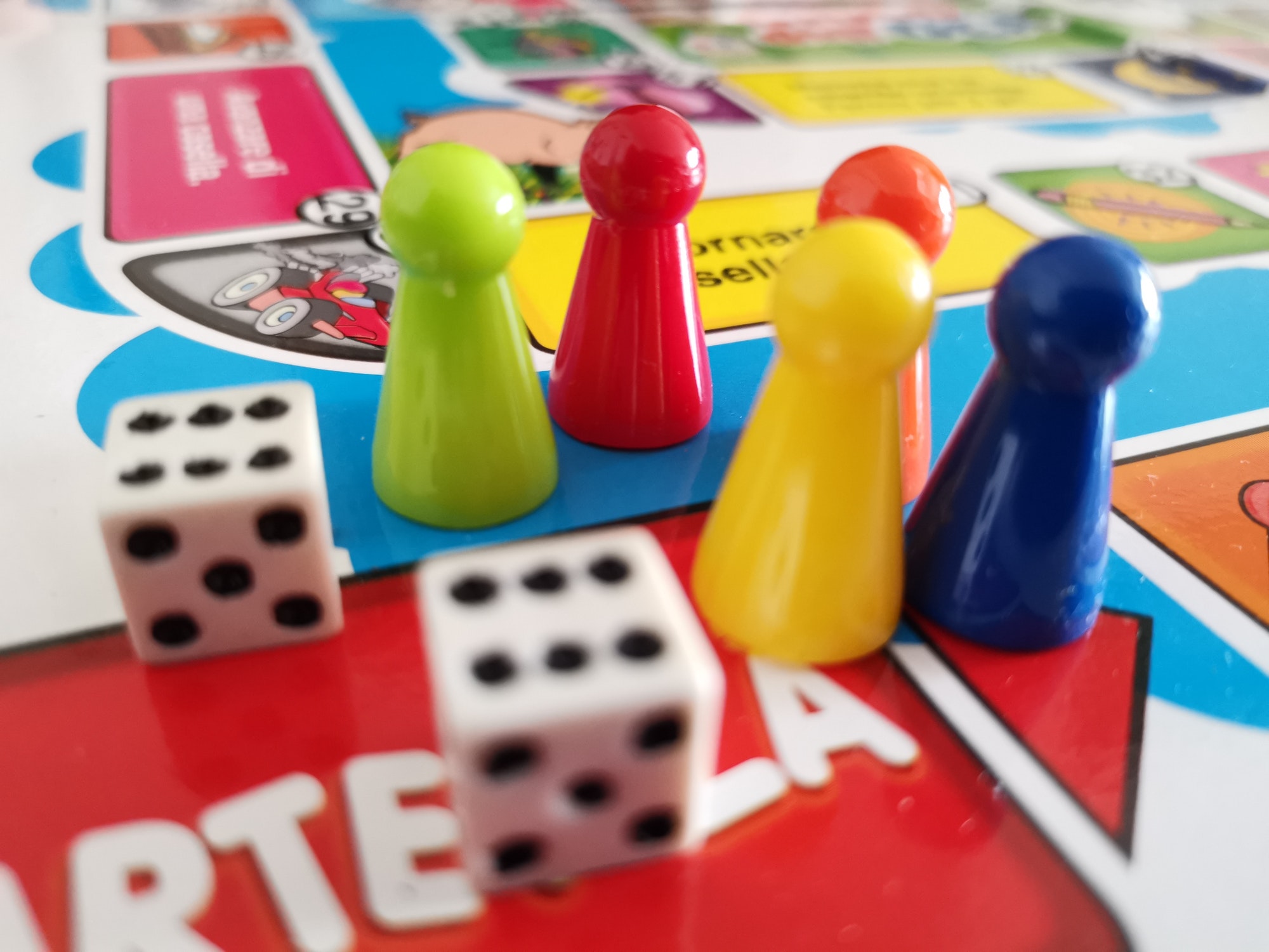 board game with dices