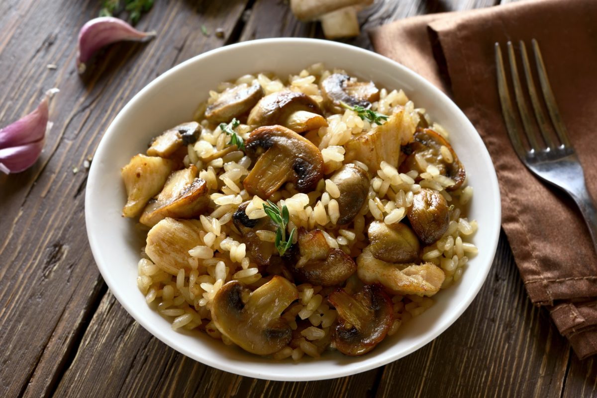 Risotto with mushrooms